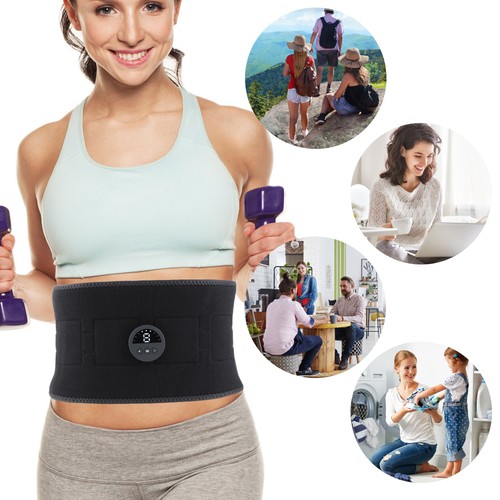 EMS Abdominal Muscle Core Toning Trainer ABS Electric Stimulator Fitness Belt US - Picture 15 of 24