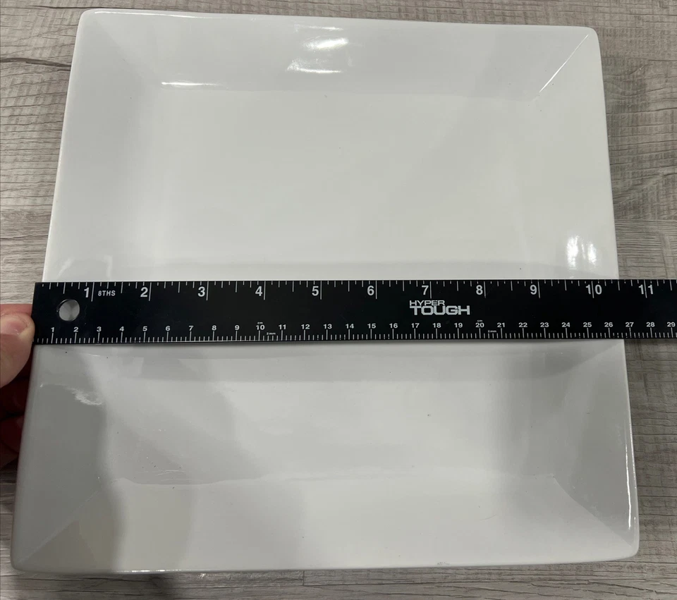 POTTERY BARN GREAT WHITE SQUARE 10.5" PLATE - Image 2 of 4