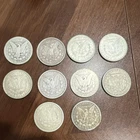 Morgan Silver Dollars Lot of 10 Circulated  1888-1921