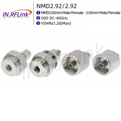 NMD 2,92 mm auf 2,92 mm Stecker Buchse VNA Port Test RF Adapter Vektor Netzwerkanalysator - Bild 1 von 4