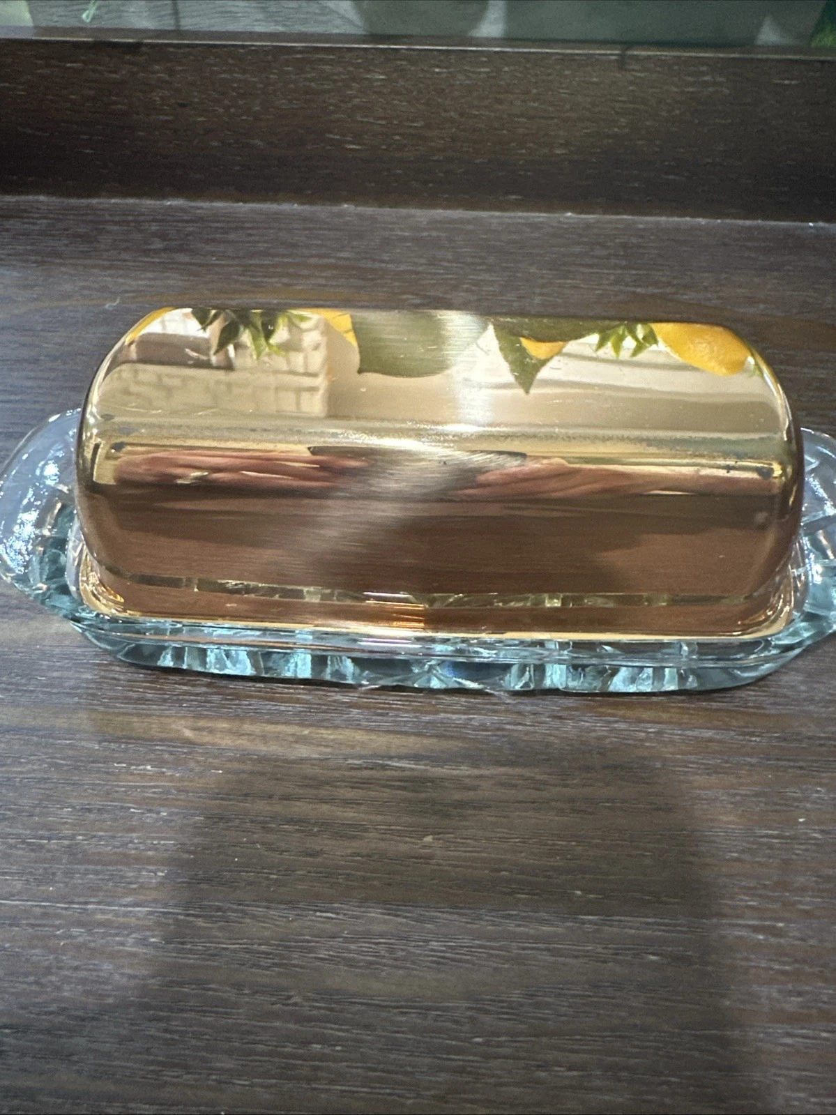 Copper Covered Glass Butter Dish
Opens in a new window or tab