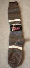 VTG Womens Mens Knee High Socks Multicolored Striped Orlon Acrylic Nylon 8-9.5
