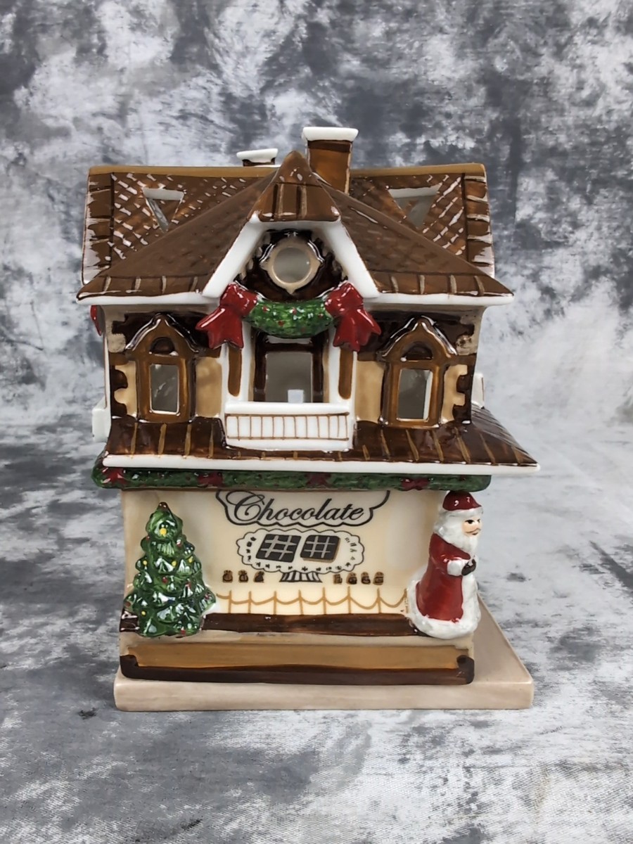 Villeroy & Boch キャンドルハウス Villeroy & Boch Toy's Village Chocolate Shop Tealight House With