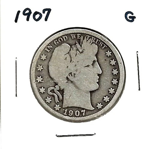 1907 BARBER HALF DOLLAR***G***