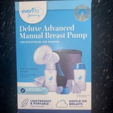 Even Flo Feeding Deluxe Advanced Manual Breast Pump Kit New In Box Sealed Box