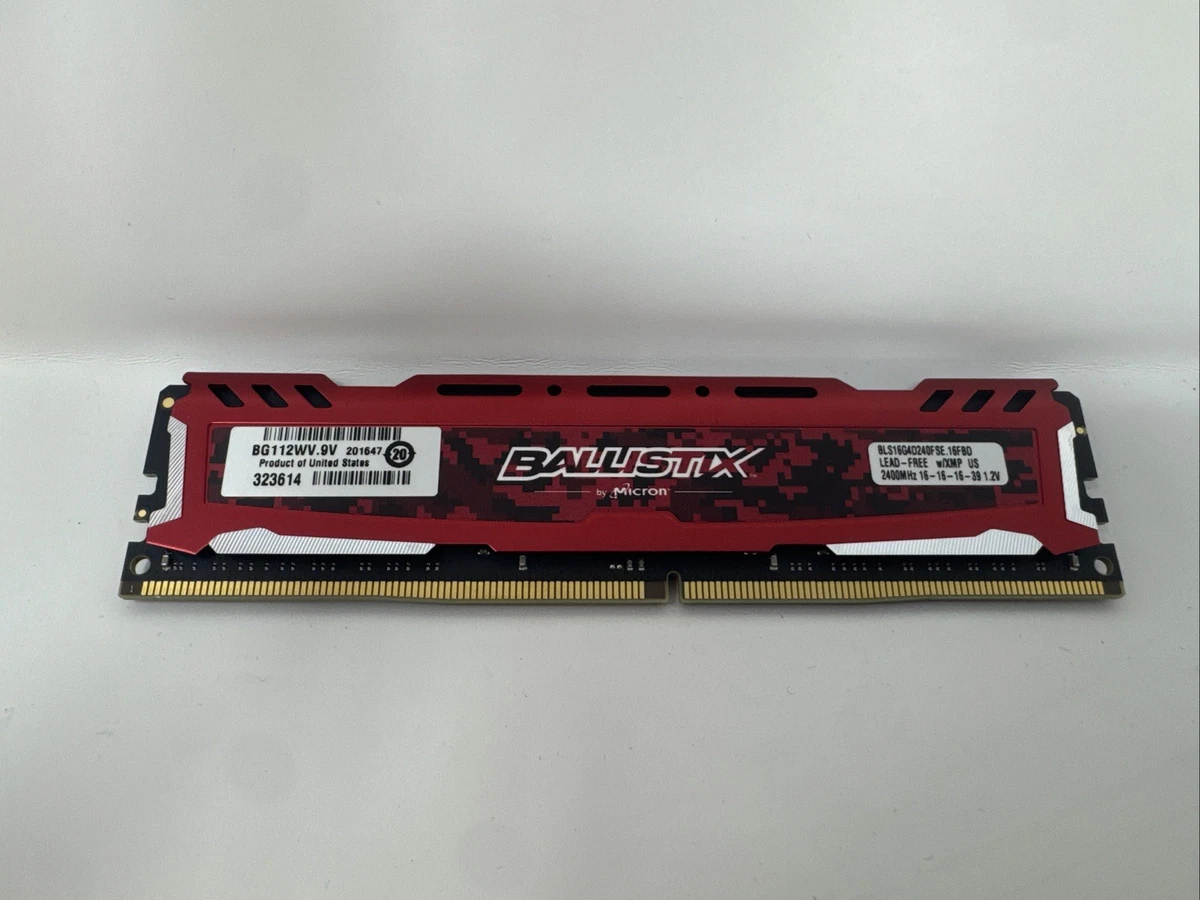 DDR4 SDRAM Ballistix 8 GB Capacity per Module Memory (RAM) for