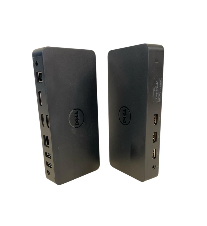 Estação de acoplamento Dell USB 3.0 Ultra HD 4K tela tripla D3100 com adaptador CA - Imagem 4 de 4