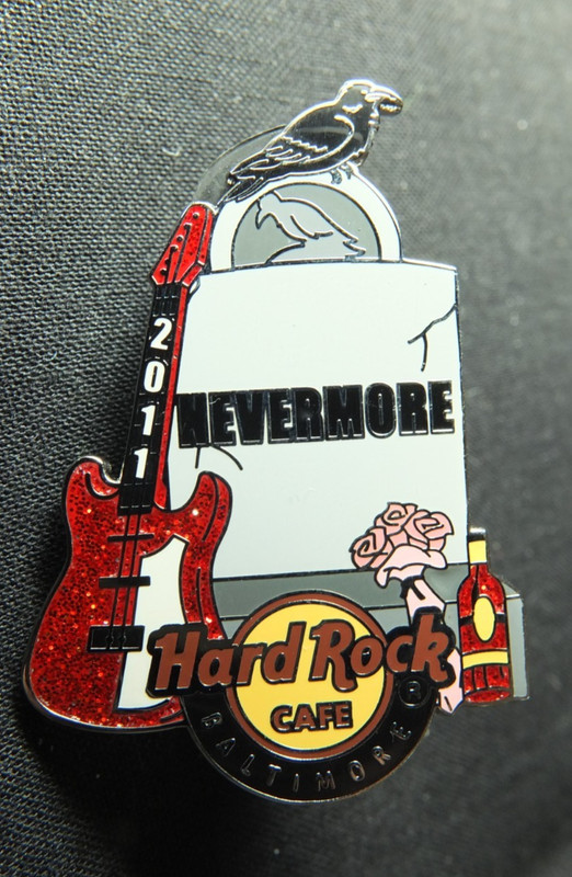 Hard Rock Cafe Edgar Allen Poe Nevermore 2011 Baltimore Pin LE300