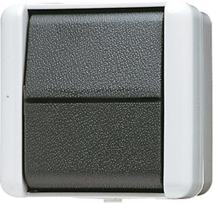 JUNG 806W Wippschalter Universal Aus-Wechsel IP 44 WG 800 grau