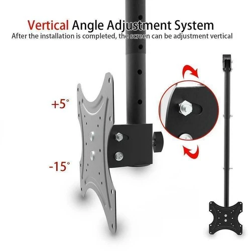 Full Motion Ceiling TV Wall Mount Bracket for 20 26 32 36 40 42 46 50 55 LED LCD