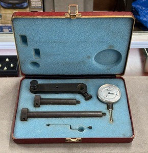 Vintage Central Tool Cummins Diesel Injector Timing Dial Indicator Gauge Set