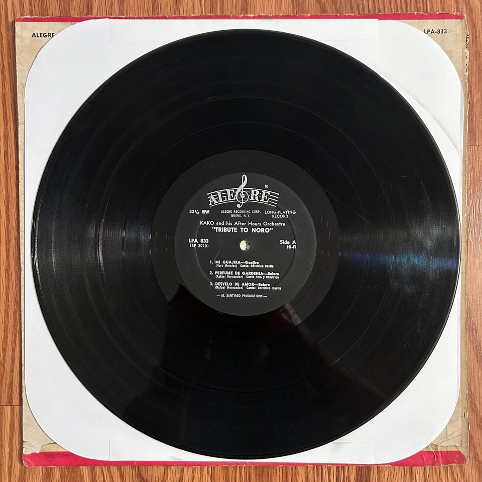 KAKO AFTER HOURS ORCHESTRA Tributo A Noro LP on Alegre 1964 mono latin - Image 4 of 4