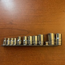 Snap On 11 Pc Mixed Drive Inverted Torx Socket Set  SLE FLE TLE E18 - E5