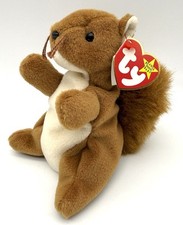 Ty Beanie Babies Nuts the Squirrel Plush Toy 1996