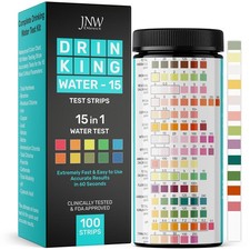 15-in-1 Drinking Water Test Kit - 100 Strips - Quick  Easy Water Testing Strip