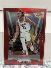Maxwell Lewis 2023-24 Prizm Deca Rookie Red Prizm /199 Lakers