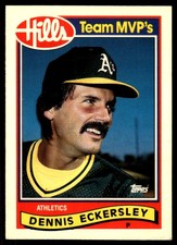 Dennis Eckersley 1989 Topps Hills Team MVP's #12 Athletics MLB READ FREE SHIP