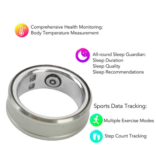 (20) Anneau De Suivi De La Qualité Du Sommeil Smart Health Ring Fitness Tra - Zdjęcie 8 z 12