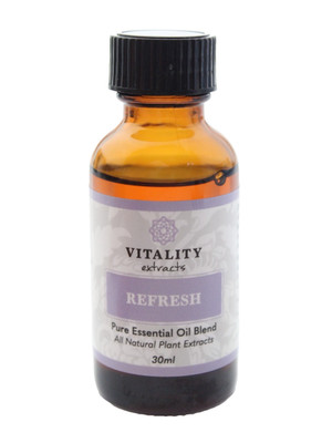 Vitality Extracts REFRESH Pure Essential Oil All Natural Plant Extract - 30ml