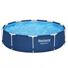Bestway Steel Pro 10'x30" Above Ground Swimming Pool Set w/Filter Pump(Open Box)