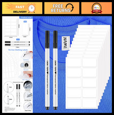 200 No-Iron Writable Clothing Labels - Self-Adhesive Name Tags for School, Dayca