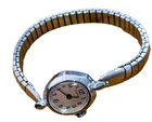 Vintage Ladies' Timex Mechanical Wind-up Watch Silver-tone Oval Case  Expansion