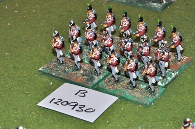 25mm Napoleonisch / Britisch - Linieninfanterie 18 Figuren - (B120930)