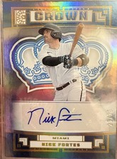 2022 Panini Capstone Crown Holo Silver 25/25 Nick Fortes Auto RC 4z8 baseball 