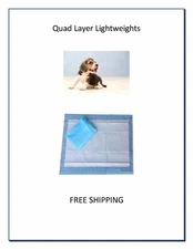 23x36" X-Tra Absorbent Puppy Pee Pads 4-Ply Reusable 2-3x's Dogs 30-40lbs 300ct