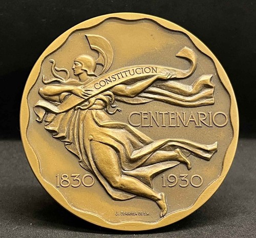 BY ZORRILLA URUGUAY CONSTITUTION 1930 ART NOUVEAU FLYING WOMAN SCARCE BIG SIZE!! - Picture 6 of 15