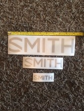 3 Smith Optics Silver Stickers Large Aprox 10.5" Med Aprox 6.5" Small Aprox 3"