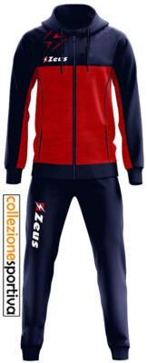 TUTA UOMO/DONNA ZEUS OLYMPIA TRAINING SPORTIVA OLIMPIA RELAX col. rosso/blu  | eBay