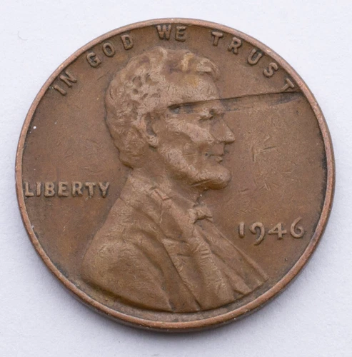 1946 1c Lamination ERROR Lincoln Wheat Penny - 1 cent