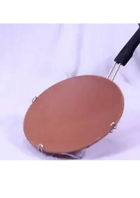 Indian Rajasthani NEW  CLAY TAWA MITTI COOL EARTHEN TAWA WITH HANDLE 