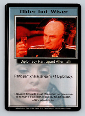 1998 Deluxe Edition Babylon 5 CCG Older But Wiser Aftermath-Common Card TCG