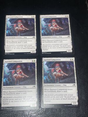 mtg companion cards list 4x Spirited Companion, The List, Magic the Gathering MTG NM