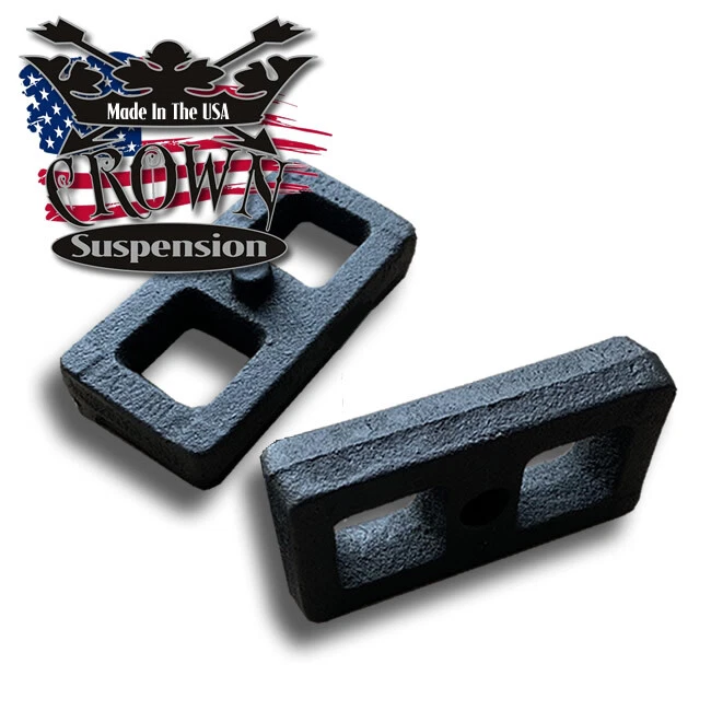 1" Rear Leveling Lift Blocks For Chevrolet Silverado GMC Sierra HD Steel Kit Foto 2 de 2