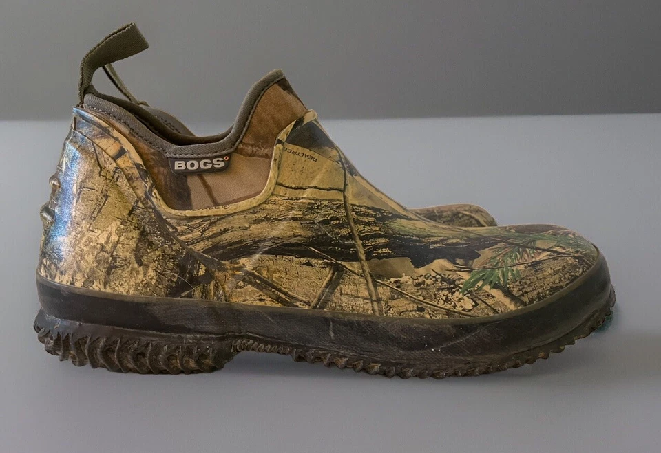 BOGS Field Trekker Hunt Fish Rubber Shoes Mens 12 Woodland Camo Waterproof - Image 4 of 4