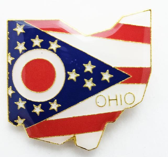 Oh Ridge Pin Ohio State Flag Lapel Hat Pin Tie Tac State of Ohio Flag FAST SHIPPING ...