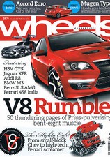 Wheels Jan 10 HSV GTS Jag XFR Audi R8 M3 SLS AMG 458 Tiguan CX-7 Megane 250 Gall