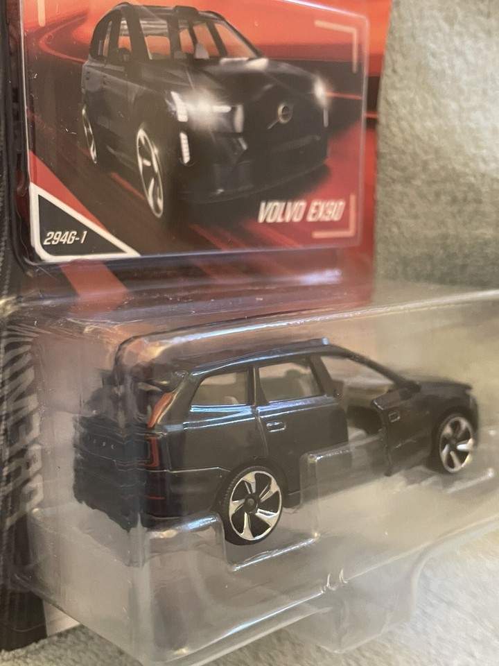 Majorette Volvo EX90 Bleu Foncé - Voiture Miniature Die-Cast Avec Carte Collector