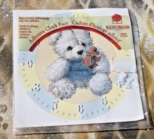 Walnut Hollow Adhesive Clock Face Stuffed TEDDY BEAR Crafts Scrapbooking, NIP