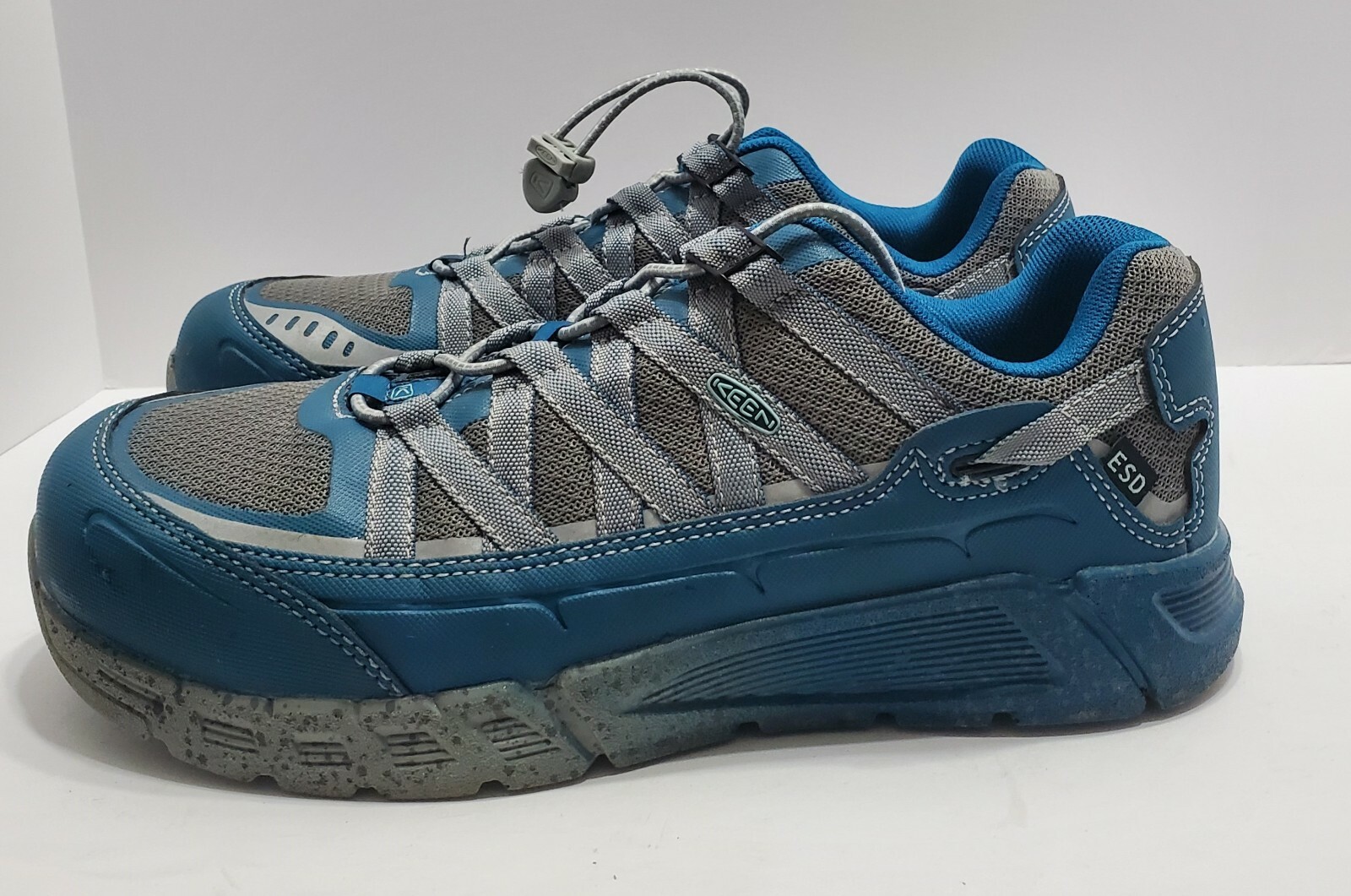 Sneaker da lavoro KEEN 1017074M Asheville ESD punta in alluminio blu donna taglia 10M