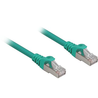 Sharkoon Patchkabel RJ45 Cat.6a SFTP, Kabel, grün