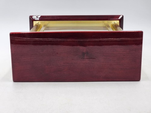 Howard Miller Model 645-591 Rosewood and Brass Pillar Mantle Clock~~Works! - Picture 7 of 11