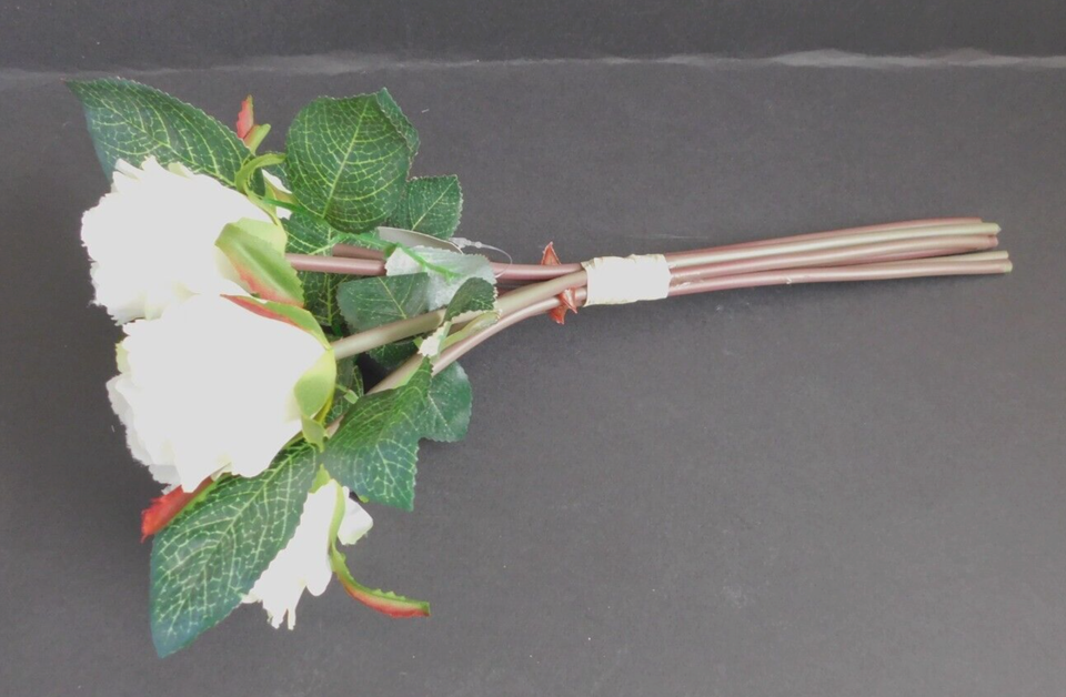 Artificial Silk Flower Wedding Home Garden Party CREAM ROSES LONG