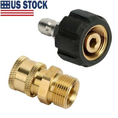 M22 Quick Connect Adapter Female to 1/4'' Male Connector for Pressure Washer US