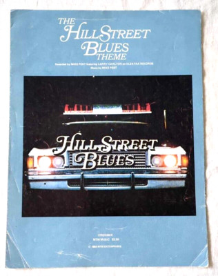 The Hill Street Blues TV Show Theme Mike Post Vintage Sheet Music 