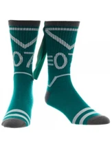 BRAND NEW GREEN HARRY POTTER SLYTHERIN WITH CAPE CREW SOCKS SZ 8-12 HIGH QUALITY