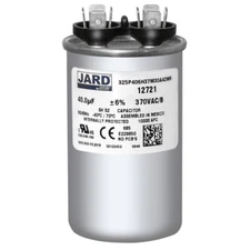 Jard 40.0 uF +/-6% 370 VAC/B Round Capacitor 50/60 Hz Replaces 24DB400B370PA